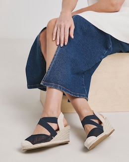 Appleton Wedged Closed Toe Espadrilles - Extra Wide Fit (EEE)
