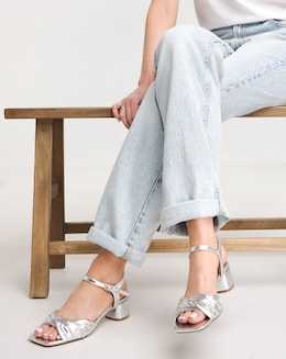 Clovis Twist Flexible Sole Block Heeled Sandals - Extra Wide Fit (EEE)