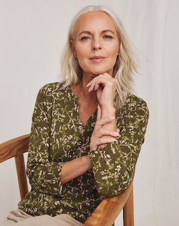 Julipa Notch Neck Pure Cotton Top