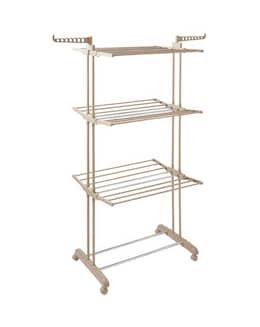 Tower 3 Tier Garment Rack Latte