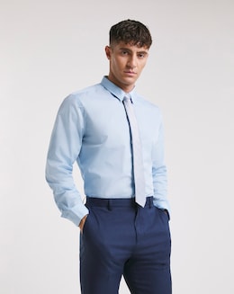 Blue Long Sleeve Formal Shirt Reg