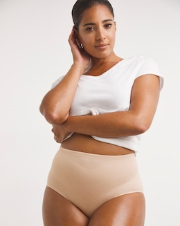 Naomi&amp;Nicole Adjusts To You Firm Control Tummy Shaping Waistline Brief Nude