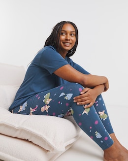 Simply Be Value Legging Pyjama Set Dog Print