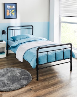 Bowen Metal Bed Frame with 3 Layer Memory Foam Hybrid Mattress