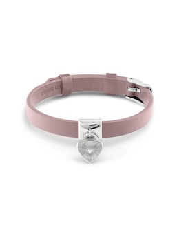 Radley Silver Plated Pink Leather Cuff Bracelet