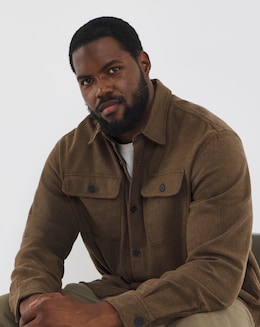 Jack &amp; Jones Premium Rayle Melange Over Shirt - Tan