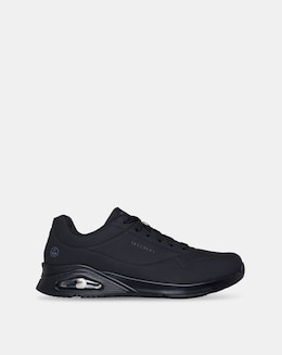 Skechers Lace-Up Athletic Trainers with Air-Cushion Sole - Black