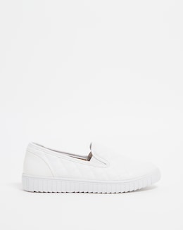 Cushion Walk Twin Gusset Quilted Trainer E Fit