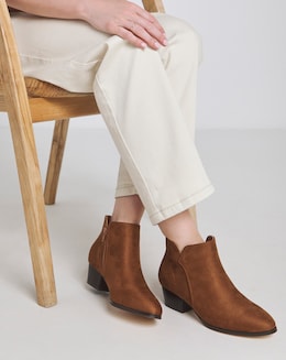 Meredith Ankle Western Boot - Wide Fit (E)