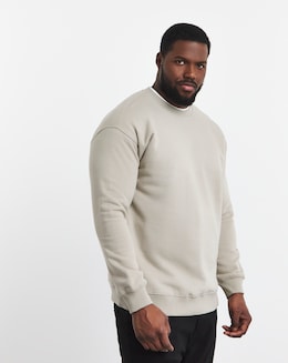 Relaxed Fit Crew Neck Sweatshirt