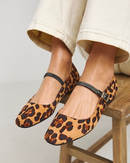 Simply Be Emilie Mary Jane Stretch Ballerina Shoes - Extra Wide Fit (EEE)