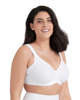 Miss Mary of Sweden Stay Fresh Moulded Full Cup Wired Bra White