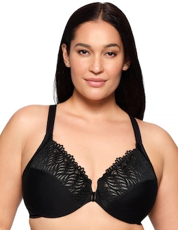 Glamorise Plus Size Front-Close T-Back WonderWire 1246