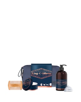 King C Gillette Washbag: Wash, Balm + Comb