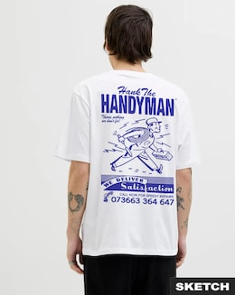 Jack &amp; Jones Hank Crew Neck T-Shirt - White