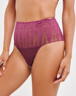 Figleaves Curve Opulence Lace Deep Brazilian Brief