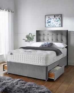 Silentnight 4000 Pocket Memory Divan Set with 2 Drawers &amp; Headboard