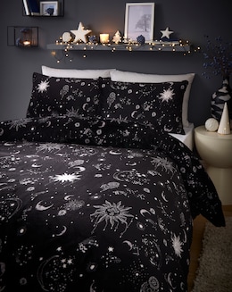Moons &amp; Stars Fleece Duvet Set