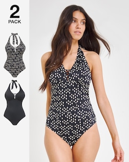 Value 2 Pack Halterneck Swimsuits