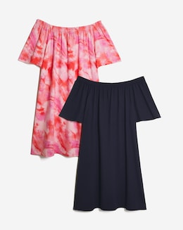 2 Pack Bardot Swing Dress