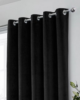 Hampton 100% Blackout Eyelet Velvet Curtain