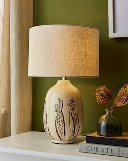 Julipa Floral Pattern Ceramic Table Lamp