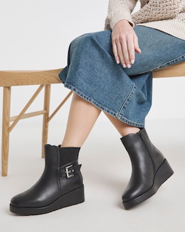 Natalie Wedge Chelsea Boots - Wide Fit (E)