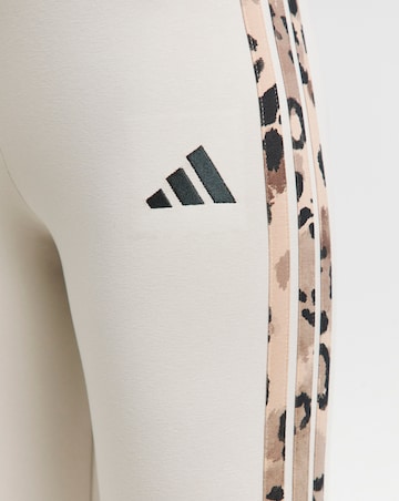 Adidas 3 Stripe Leopard Print Legging