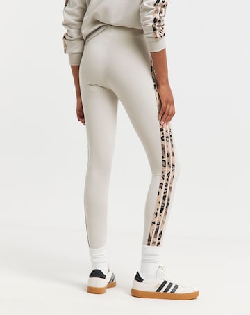 Adidas 3 Stripe Leopard Print Legging