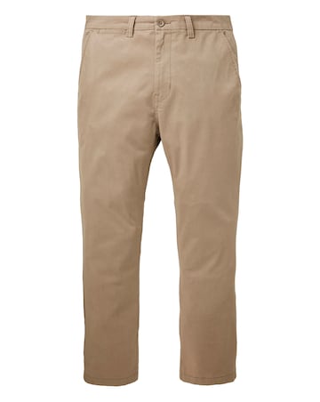 Capsule Dark Stone Regular Fit Stretch Chinos 33 inch