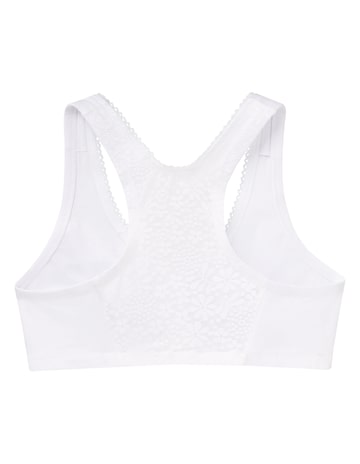 Glamorise Plus Size Front-Fastening Cotton T-Back 1908