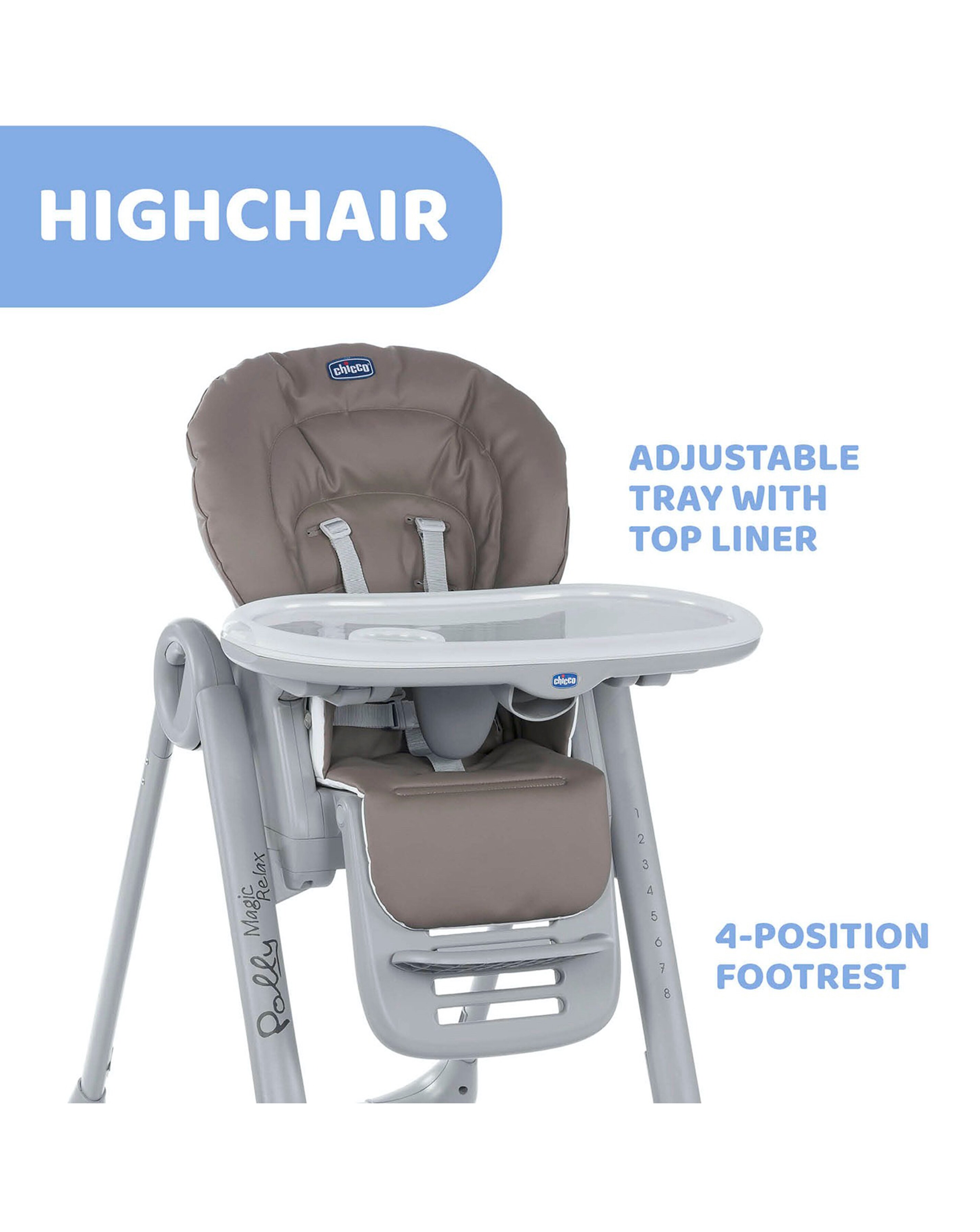 Chicco Polly Magic Relax Highchair Premier Man