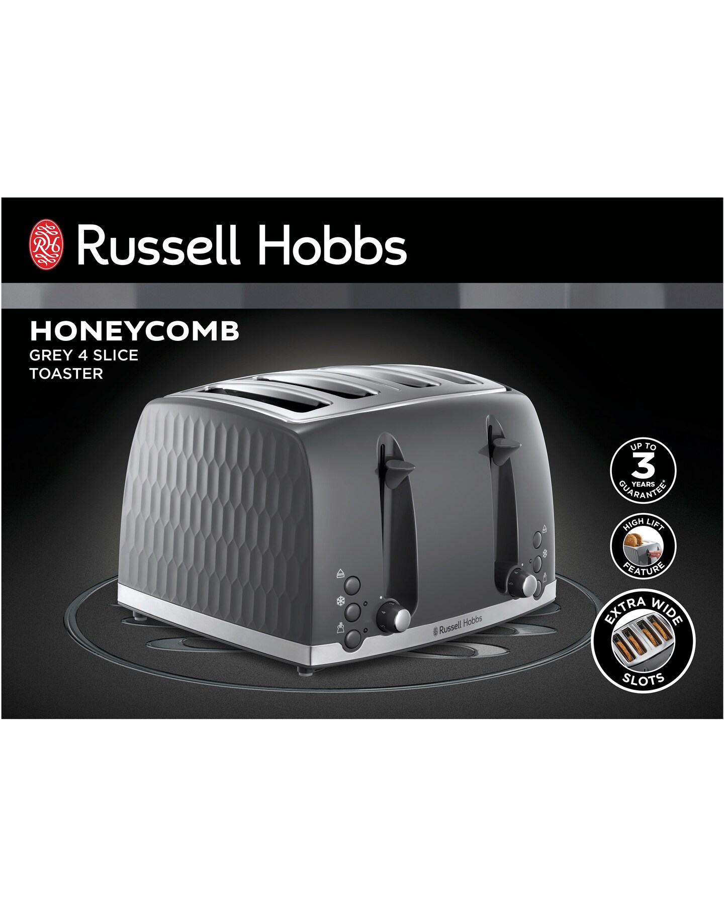Russell Hobbs Honeycomb 4 Slice Toaster Russell Hobbs Honeycomb 4 Slice Toaster