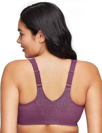 Glamorise Plus Size Lacey T-Back WonderWire Front-Fastening Bra 9246