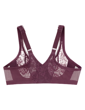 Glamorise Plus Size Lacey T-Back WonderWire Front-Fastening Bra 9246