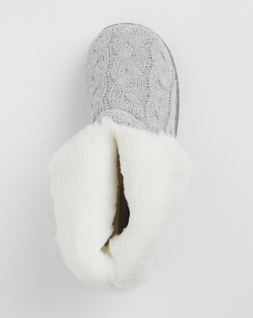 Cushion Walk Cable Bootee Slipper Wide E Fit