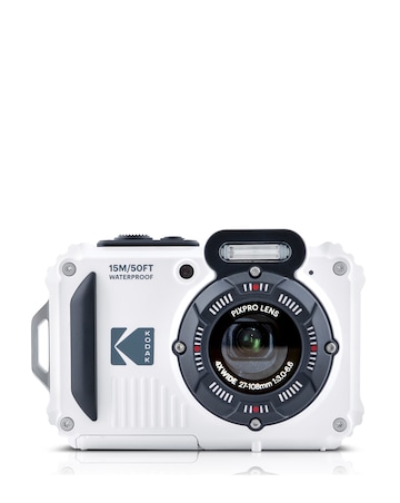 Kodak PIXPRO WPZ2 Camera inc Shoulder Bag & 32GB MicroSD Card - White