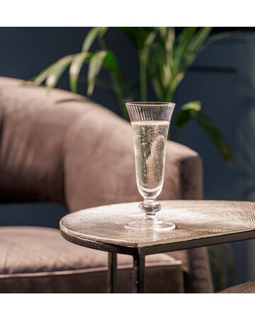 Mikasa Salerno Set of 4 Crystal Champagne Glass Set