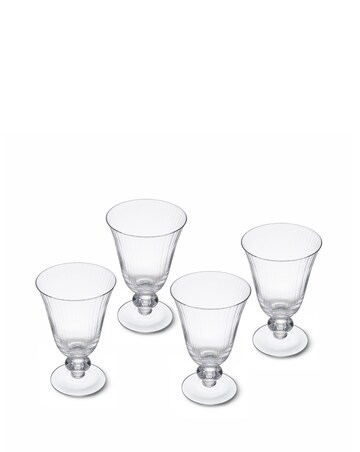 Mikasa Salerno Set of 4 Crystal Wine Glass Set