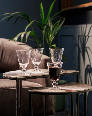 Mikasa Salerno Set of 4 Crystal Wine Glass Set