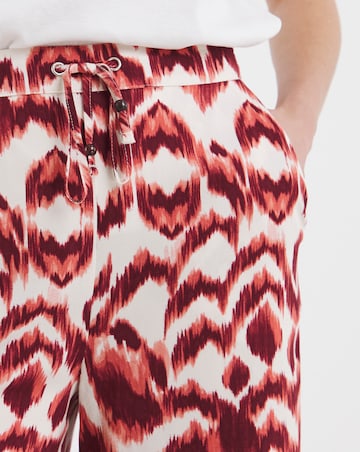 Printed Wide Leg Trousers