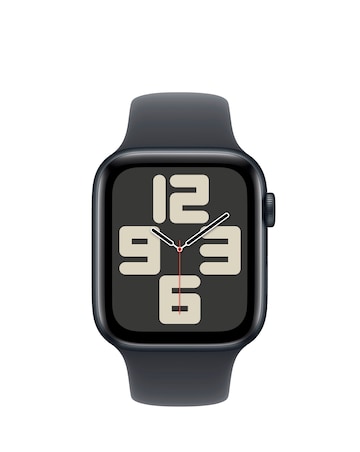 Apple Watch SE GPS/Cellular 44mm Midnight Aluminium Case, Sport Band - M/L