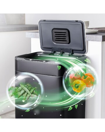 Tower 65l Ozone Sensor Bin - Black