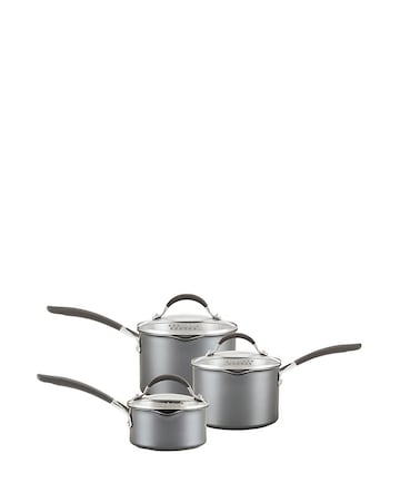 Circulon Scratch Defense Set of 3 Sauce Pans 14,16,18 CM