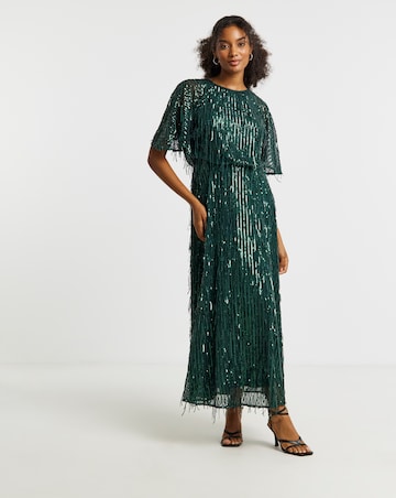 Joanna Hope Sequin Tassle Maxi Dress