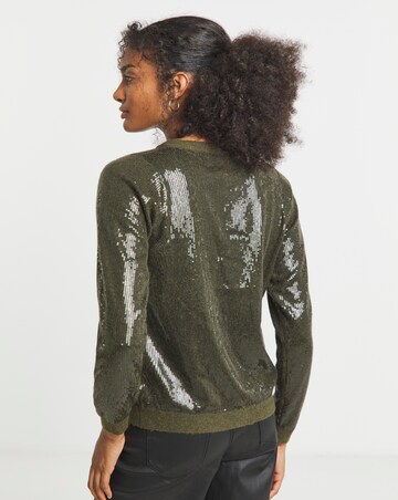 Joanan Hope Sequin Knit Cardigan
