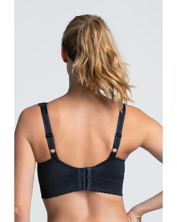 Miss Mary of Sweden Cotton Simplex Non Wired Activity Bra Black