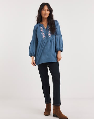 Julipa Embroidered Jersey Top