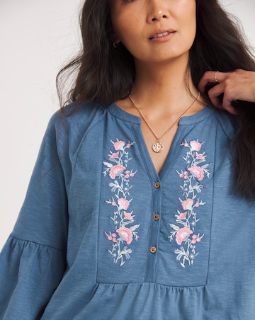 Julipa Embroidered Jersey Top