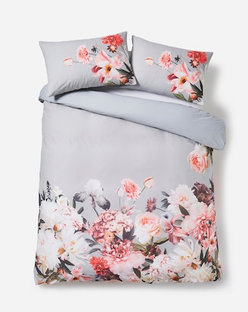 Alicia Photographic Print Floral 180 Thread Count Cotton Duvet Cover Set
